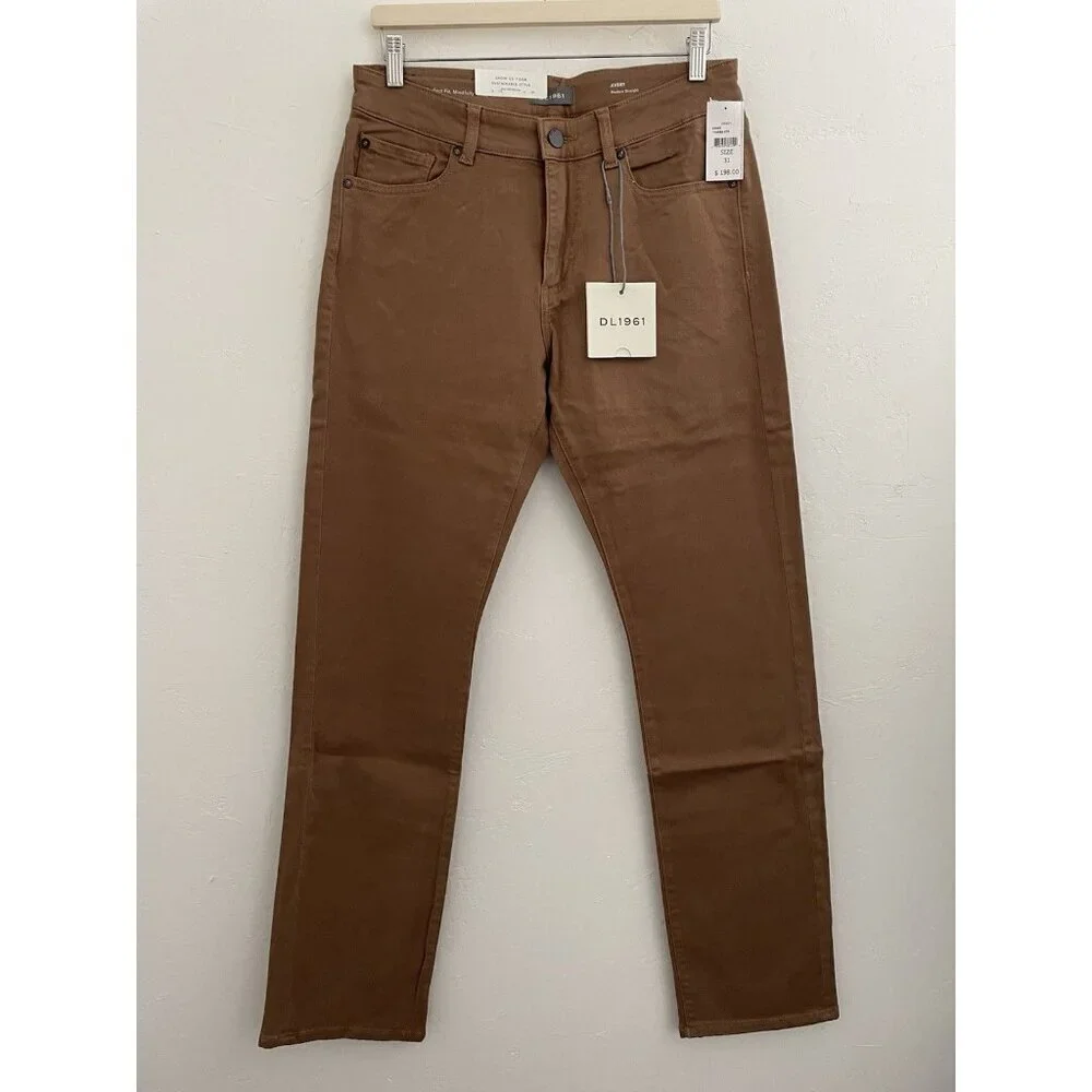 DL1961 Avery Modern Straight Jeans Men's brown denim jeans size 31x34
